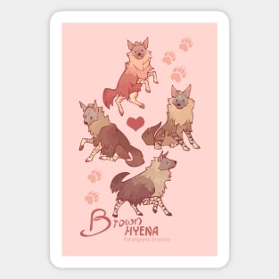 Brown Hyena Sticker